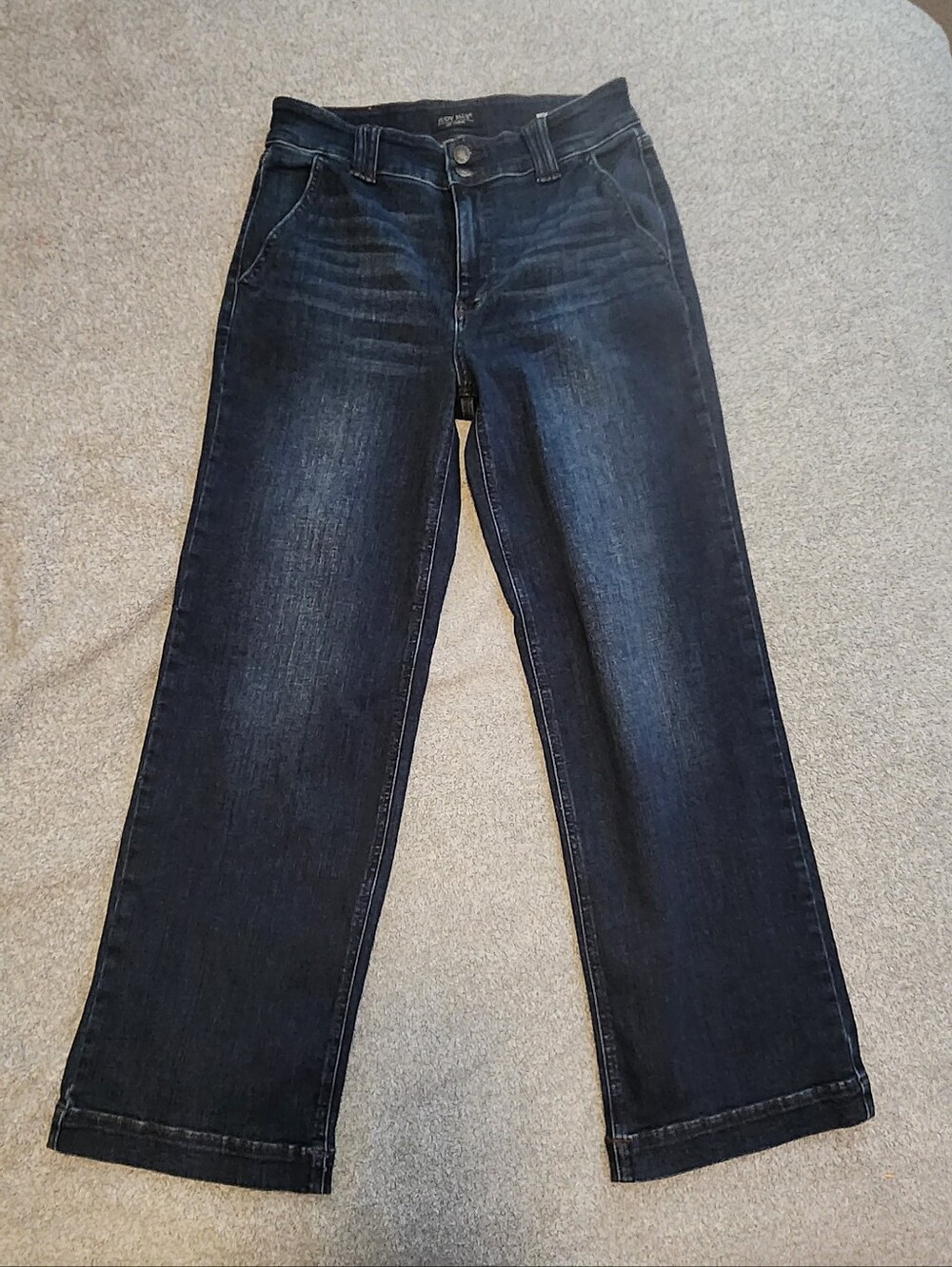 Judy Blue Wide Leg Jeans Size 11/30 Dark Wash High Rise